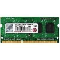 Transcend 2gb Memory Module 1333mhz Ddr3l Unbuffered Non-ecc Cl9 204-pin So-dimm