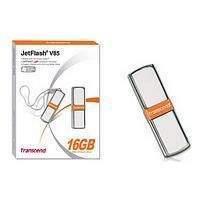 Transcend JetFlash V85 16GB USB 2.0 Flash Drive (Orange)