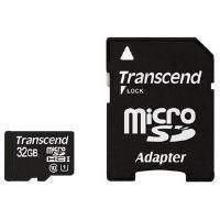 Transcend Uhs-i Premium (32gb) Microsdhc Flash Card With Adaptor (class 10)