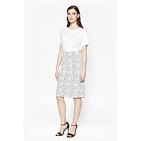 Trellis Jacquard Pencil Skirt