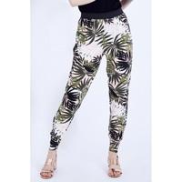 TROPICAL LEAF JERSEY SOFT TROUSER