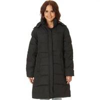 Trespass Womens Rusty Padded Hooded Long Jacket Black