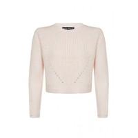 transfer rib crop jumper