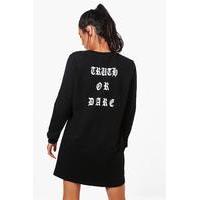 Truth or Dare Lounge Dress - black