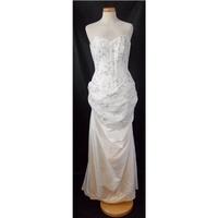 Tracy Connop size 12 ivory strapless wedding dress