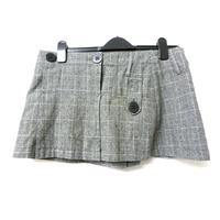 trf collections size 6 grey checked skirt