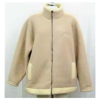 Traps beige heavy fleece jacket Size L