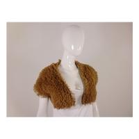 Traffic People Toffee Coloured Ruffle Bolero Size Small