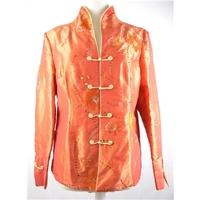 Traditional Chinese Orange Silk Jacket