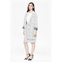 Trellis Jacquard Coat
