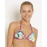 Tropicana Moulded Frill Triangle Top - White