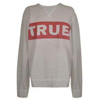 TRUE RELIGION Logo Crew Sweater