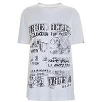 TRUE RELIGION Cut Up T Shirt