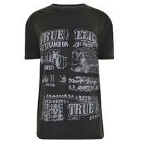 TRUE RELIGION Cut Up T Shirt