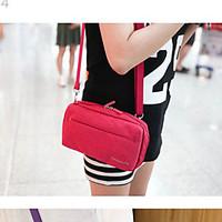 Travel Wallet Portable for Women\'s Travel Storage Fabric-Orange Dark Blue Purple Rose Dark Gray