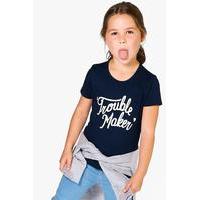 Trouble Maker Tee - navy