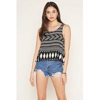 Tribal Print V-Back Top