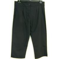 Trafalgar - Size: M - Black - Cropped trousers