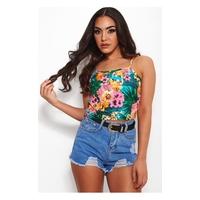 tropicano floral print vest top