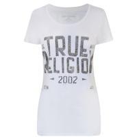 TRUE RELIGION Crystal Embellished Logo T Shirt