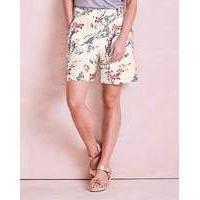 Triple Stitch Printed Linen Mix Shorts