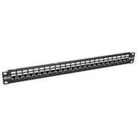 Tripp Lite 24 Port Rackmount Cat6a Shielded Feedthrough Patch Panel Rj45 1u