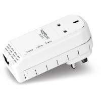 TRENDnet TPL-307E 200Mbps Powerline AV Adaptor with Bonus Outlet White