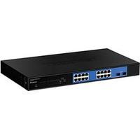 trendnet teg 160ws 16 port gigabit web smart switch