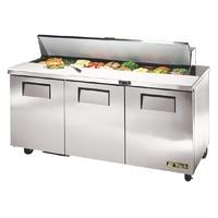 True Salad Prep Counter 3 Door 538Ltr TSSU-72-18