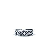 TRIBAL SILVER TOE RING