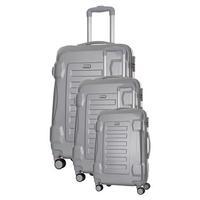 Travel One Linden Set of 3 Suitcases, Silver