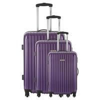 travel one islington set of 3 suitcases violet