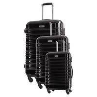 travel one princeton set of 3 suitcases black