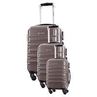 travel one princeton set of 3 suitcases cafe