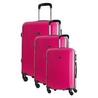 Travel One Alicudi Set of 3 Suitcases, Fuchsia