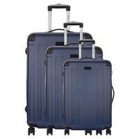 travel one swan set of 3 suitcases blue