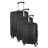 Travel One Sea Set of 3 Suitcases, Black
