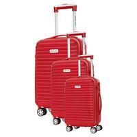 Travel One Cosalda Set of 3 Suitcases, Red