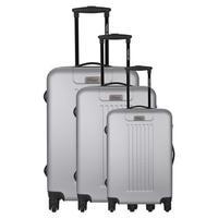 travel one utrera set of 3 suitcases silver