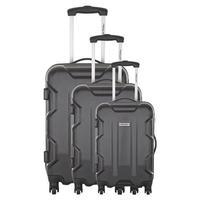 Travel One Hounslow Set of 3 Suitcases, Black