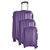 Travel One Hills Set of 3 Suitcases, Violet