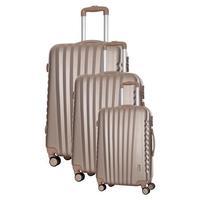 Travel One Hills Set of 3 Suitcases, Beige