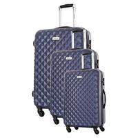 travel one edison set of 3 suitcases marine