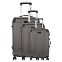 Travel One Swan Set of 3 Suitcases, Grey