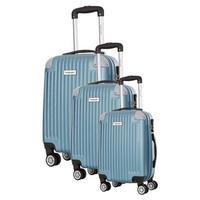 travel one tecapa set of 3 suitcases petrol