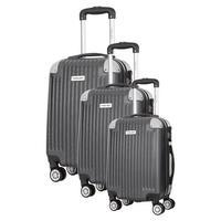 travel one tecapa set of 3 suitcases grey