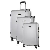 travel one alicudi set of 3 suitcases silver