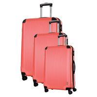 Travel One Burnaby Set of 3 Suitcases, Coral