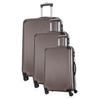 Travel One Burnaby Set of 3 Suitcases, Brown