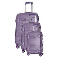 Travel One Linden Set of 3 Suitcases, Violet